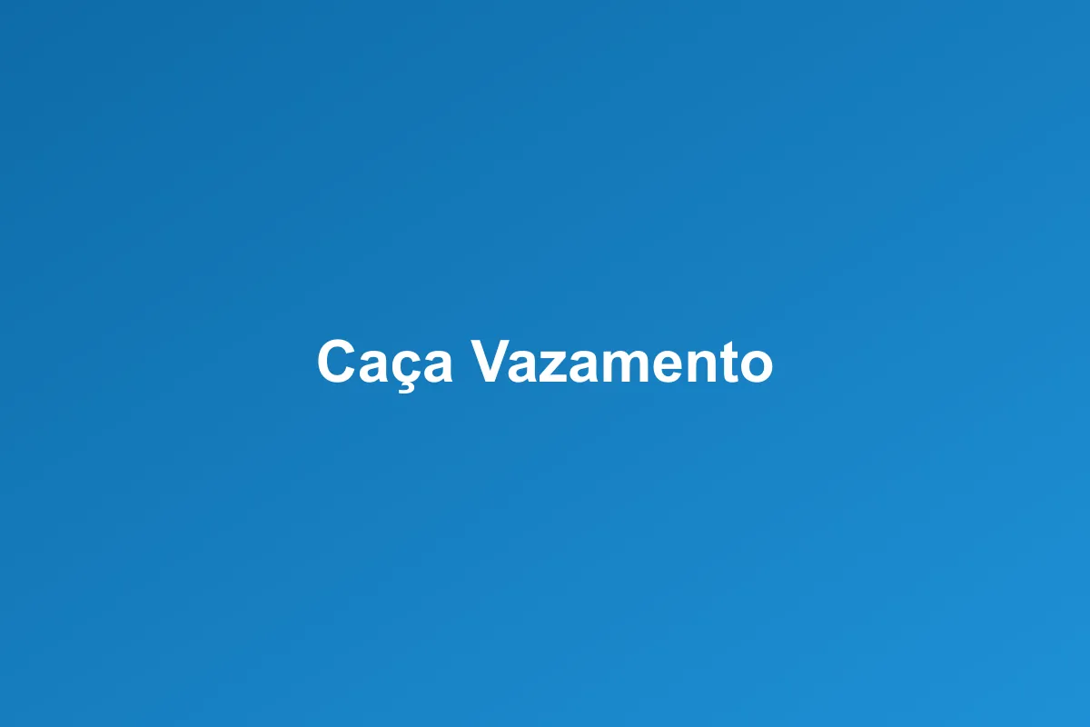 Caça-vazamento de Gás em Campo Grande